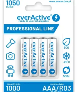everActive BATTERIES R03/AAA 1000 mAH BLISTER 4 PCS