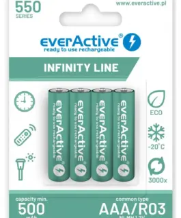 everActive RECHARGEABLE BETTERIES 550 mAH 4 PCS.