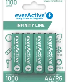 everActive RECHARGEABLE BATTERIES 1100 mAH 4 PCS.