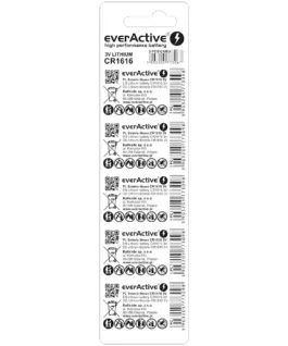 Alternative view от everActive Mini CR1616 lithium batteries blister of 5 pieces