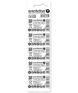 Alternative view от everActive Mini CR1620 lithium batteries blister of 5 pieces