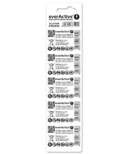 Alternative view от everActive LITHIUM MINI BATTERIES CR2430 5 PCS.