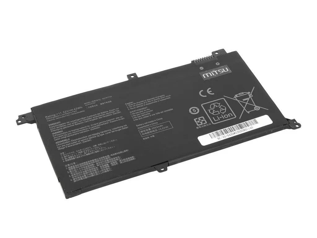 Mitsu Battery Asus B31N1732 VIVOBOOK S430 X430U K430 - Image 2