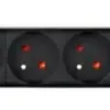 Gembird Rack power strip PDU 9xFR 1U 16A FR 2m