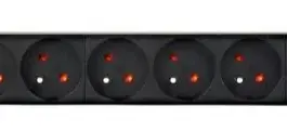 Gembird Rack power strip PDU 9xFR 1U 16A FR 2m