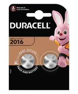 Duracell CR2016 batteries blister 2 pieces