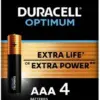 Duracell Optimum AAA LR3 batteries blister 4 pieces