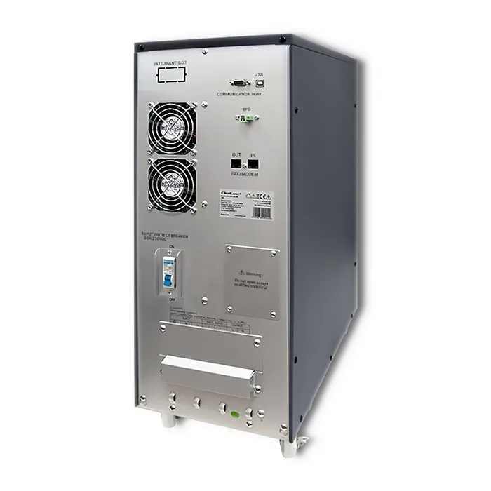 Qoltec UPS On-line Pure Sine Wave 10kVA 8kW LCD USB - Image 6