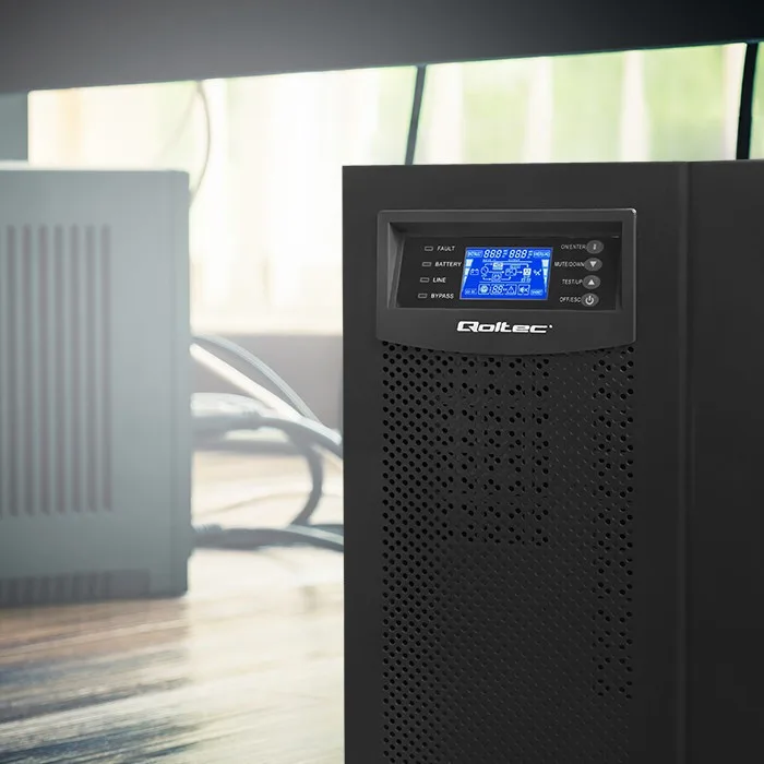 Qoltec UPS On-line Pure Sine Wave 10kVA 8kW LCD USB - Image 9