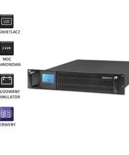 Qoltec Uninterruptible захранващ блок UPS RACK