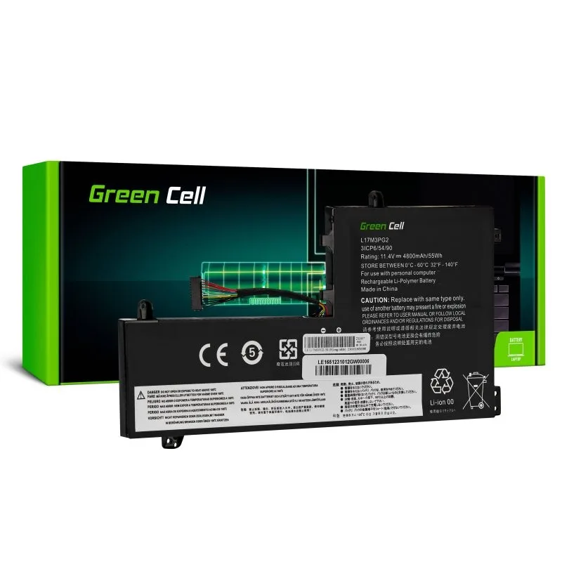 Green Cell Battery L17M3PG1 L17M3PG3 114V 4800mAh for Lenovo Legion Y530
