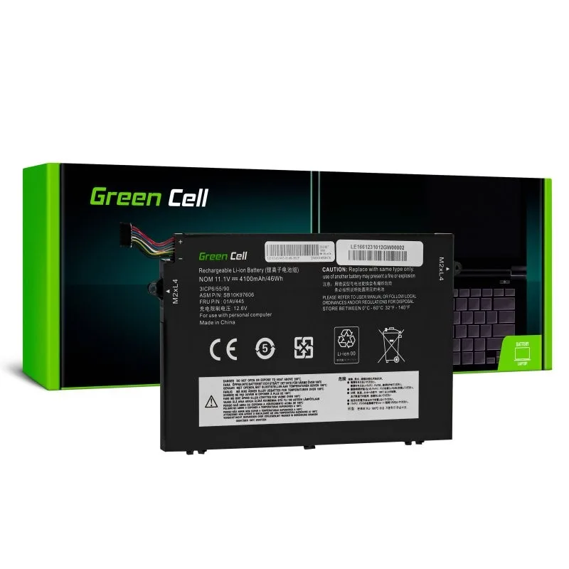 Green Cell Battery L17L3P51 111V 4100mAh for Lenovo ThinkPad E480 E580 E590