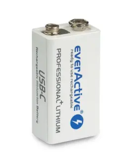 Alternative view от everActive 6F22/9V LI-ION BATTERY 550 mAh USB-B