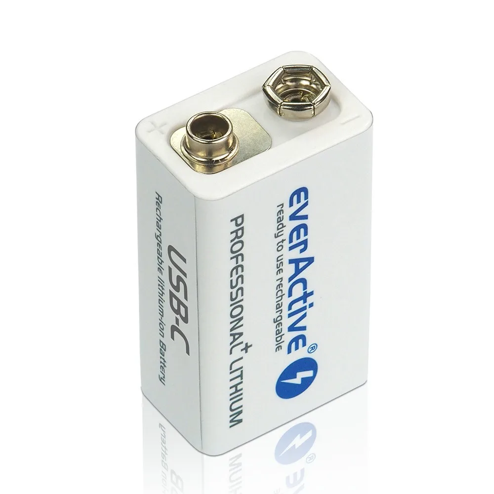 everActive 6F22/9V LI-ION BATTERY 550 mAh USB-B - Image 3