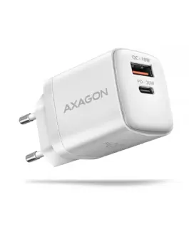 AXAGON AXAGON ACU-PQ20W PD&QC мрежово зарядно 20W бял