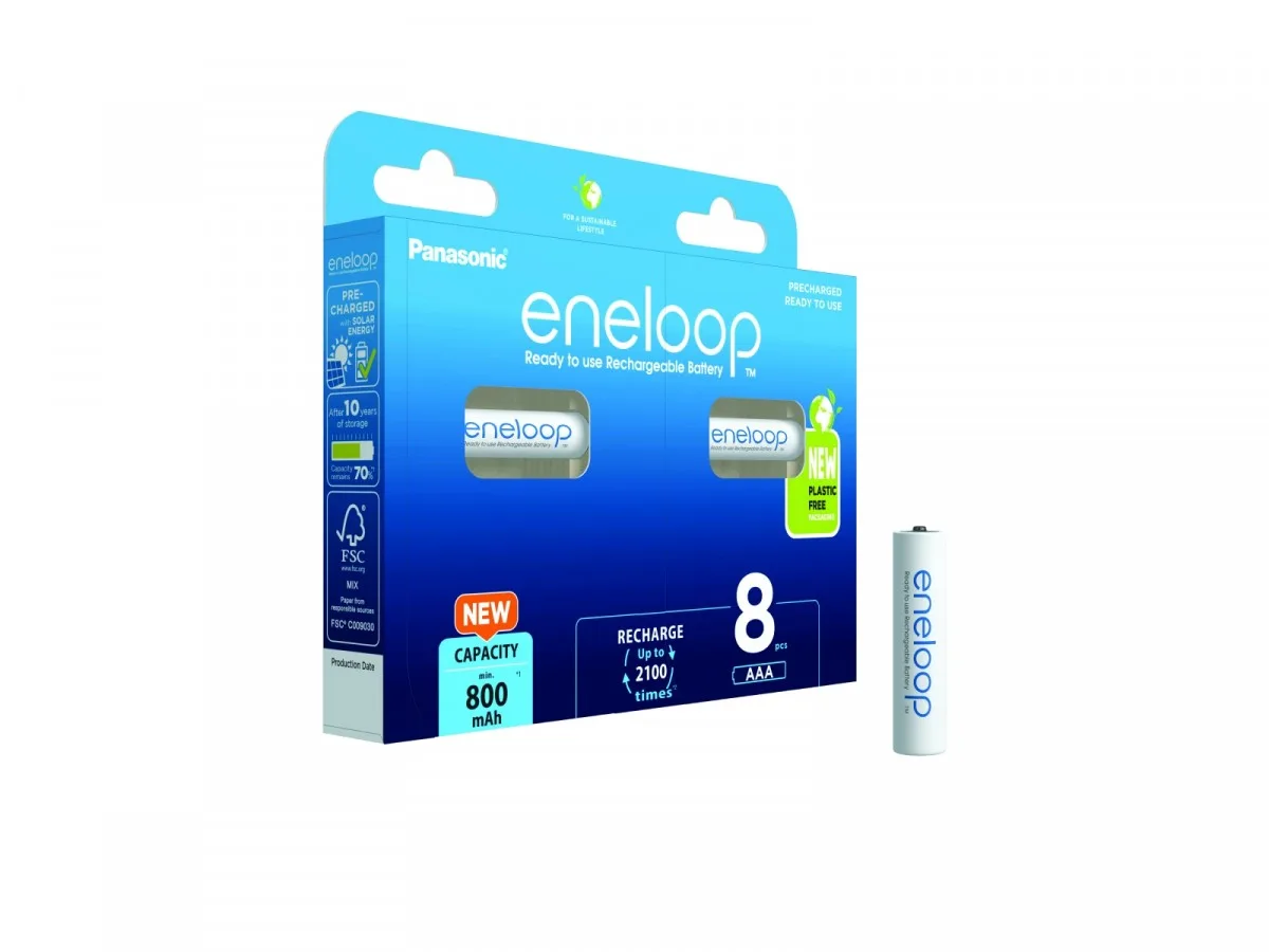 Panasonic eneloop baterry AAA 800 mAhкомплект of 8