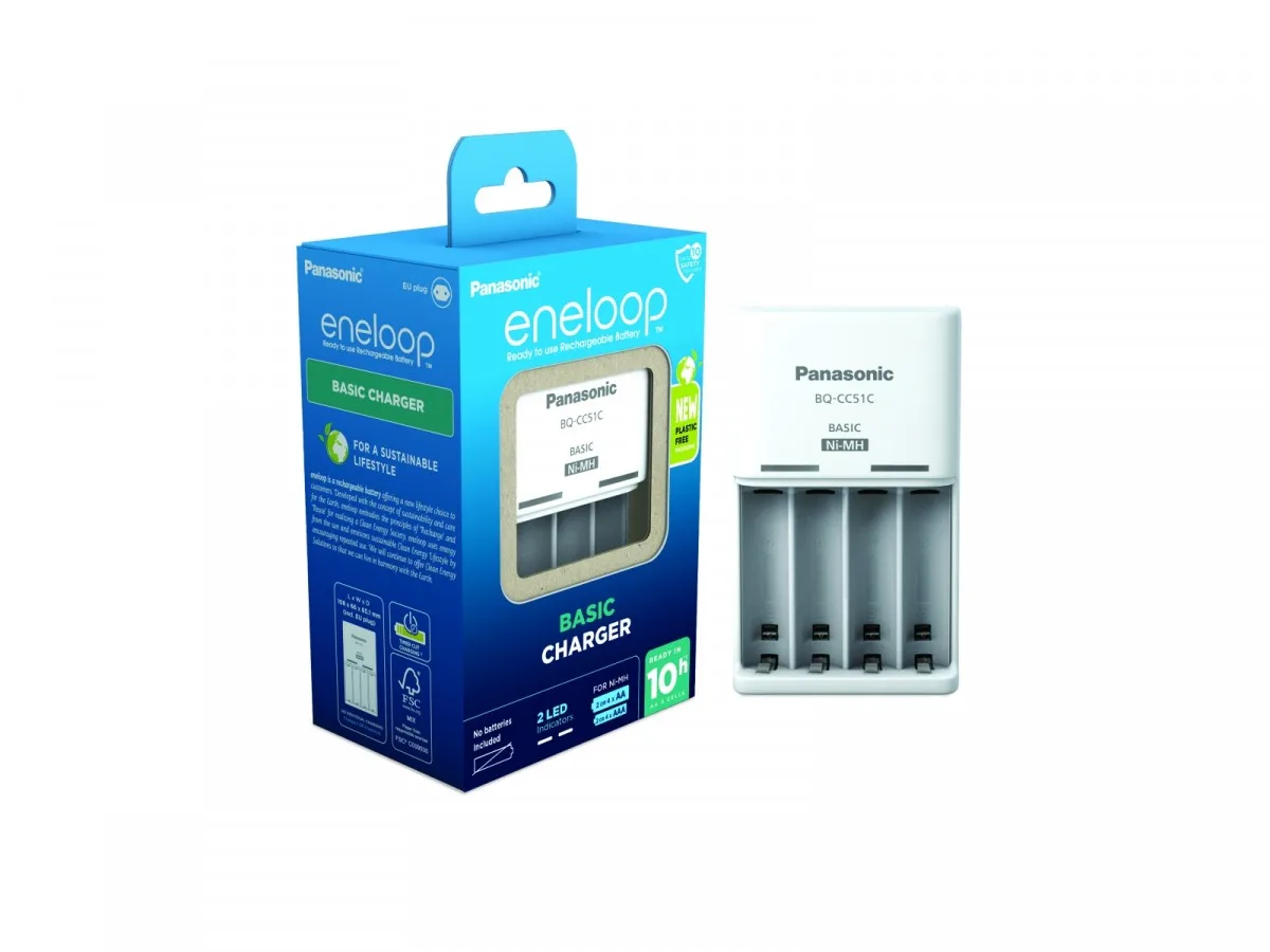 Panasonic eneloop BQCC17 заряднокомплект with 4 batteries