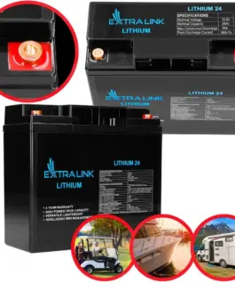 Extralink Battery LiFePO4 24AH 12.8V BMS EX.30424