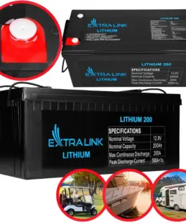Alternative view of Extralink Battery LiFePO4 200AH 12.8V BMS EX.30479