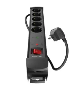 Lanberg Power strip 1.5m 5×230 SC SP1-05F-0150-B