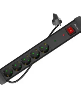 Lanberg Power strip 3.0m 5×230 SC SP1-05F-0300-B