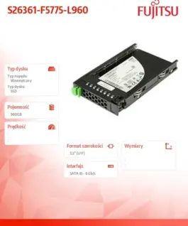 Alternative view of Fujitsu SSD SATA 960GB 3.5 Mixe S26361-F5775-L960