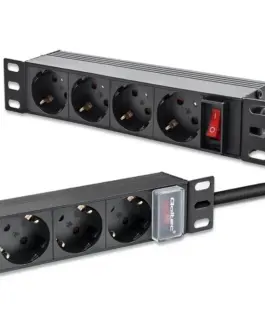 Qoltec Power strip for RACK 10 1U