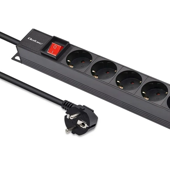 Qoltec Power strip for RACK 16A PDU16xSCHUKOvertical