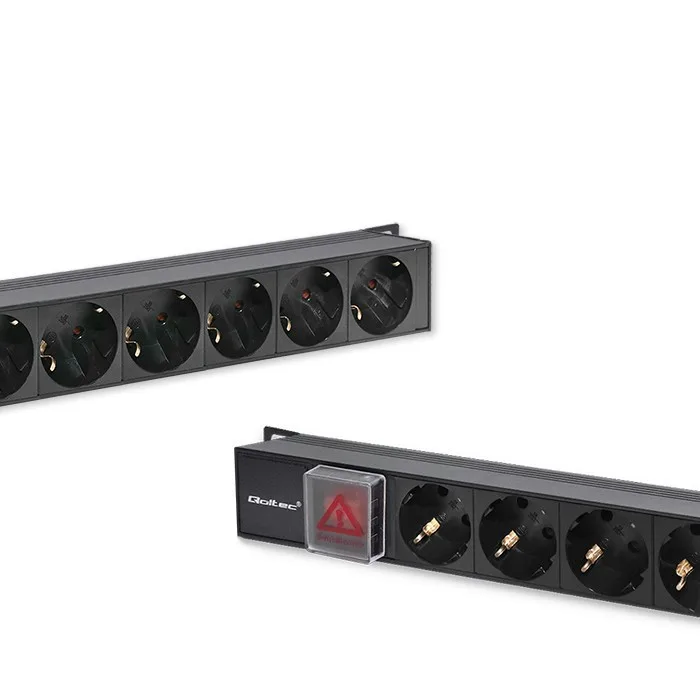Qoltec Power strip for RACK 16A PDU,16xSCHUKO,vertical - Image 7