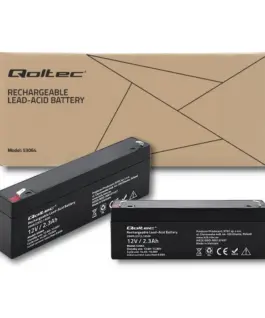 Qoltec AGM battery 12V 2.3Ah