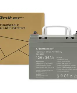 Qoltec AGM battery 12V 36Ah max. 540A