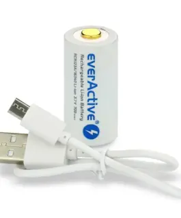 everActive Rechargeble battery 16340 37V Li-ion 700 mAh micro USB