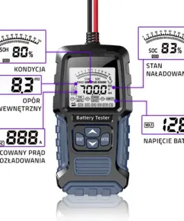 Alternative view от Qoltec Digital load tester with LCD display | 12V | 24V | 3Ah-250Ah