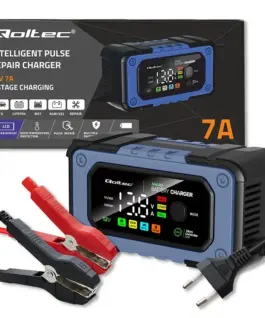Qoltec Battery зарядно with rapair function