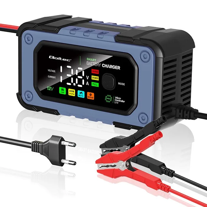 Qoltec Battery зарядно with rapair function,12V,7A - Image 5