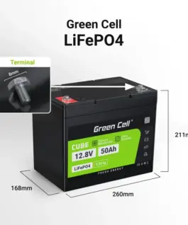 Alternative view of Green Cell Accumulator CUBE LiFePO4 50Ah 12V/12.8V 640Wh