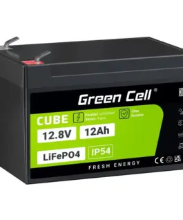 Green Cell Accumulator CUBE LiFePO4 12Ah 12V/12.8V 153.6Wh