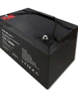 Qoltec AGM battery 12V 80Ah