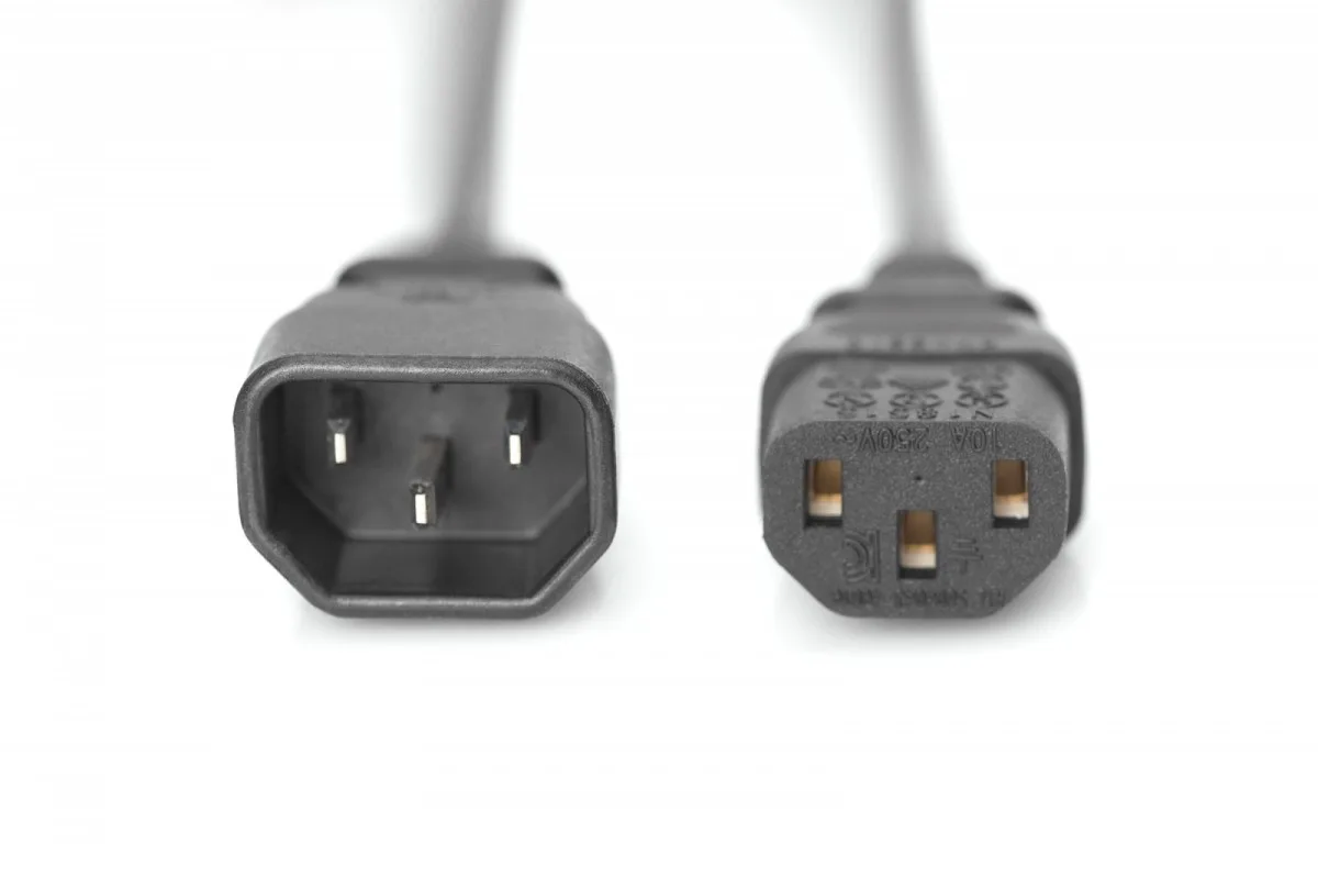 Digitus Power Cord extension Type IEC C14/IEC C13 M/F черен 1,8m - Image 2