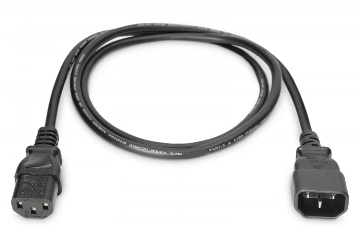 Digitus Power Cord extension Type IEC C14/IEC C13 M/F черен 1,8m - Image 3