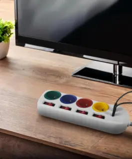 Maclean Power strip 4-socket USB A/C 1