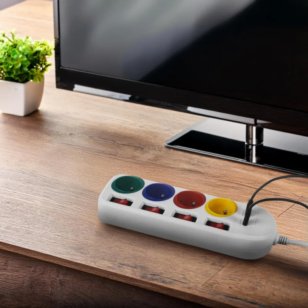 Maclean Power strip 4-socket USB A/C 1,5m, MCE508 W - Image 7