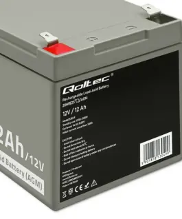 Qoltec AGM battery 12V 12Ah
