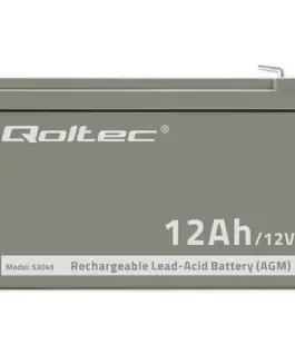 Qoltec AGM battery 12V 12Ah