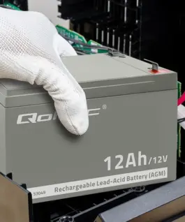 Qoltec AGM battery 12V 12Ah