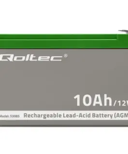 Qoltec AGM battery 12V 10Ah Maintenance free for UP
