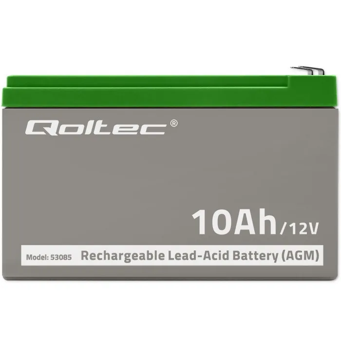 Qoltec AGM battery 12V 10Ah Maintenance free for UP - Image 8