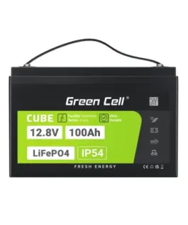 Green Cell LiFePO4 battery 100Ah 12V/12.8V 1280Wh