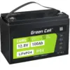 Green Cell LiFePO4 battery 100Ah 12V/12.8V 1280Wh