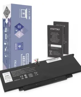 Mitsu Battery for JHT2H do Dell Latitude 7410 2-in-1 7310 2-in-1 P33S P34S 6800 mAh (52 Wh) 7.7V